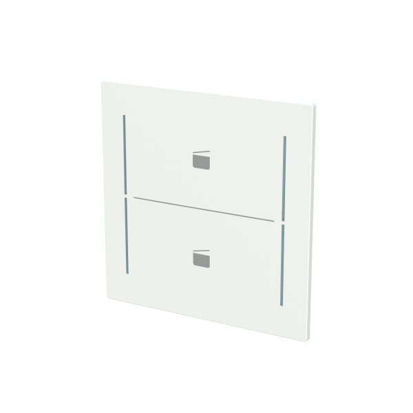 BUSCH-JAEGER - Abdeckung 2-fach für Trevion Keypad / Symbol Szene studioweiß matt - art linear