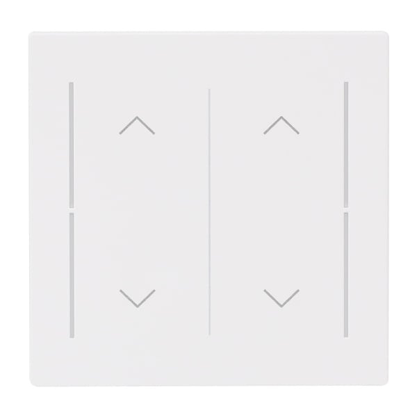 BUSCH-JAEGER - Abdeckung 2-fach für Trevion Keypad / Symbol Pfeile studioweiß matt - art linear