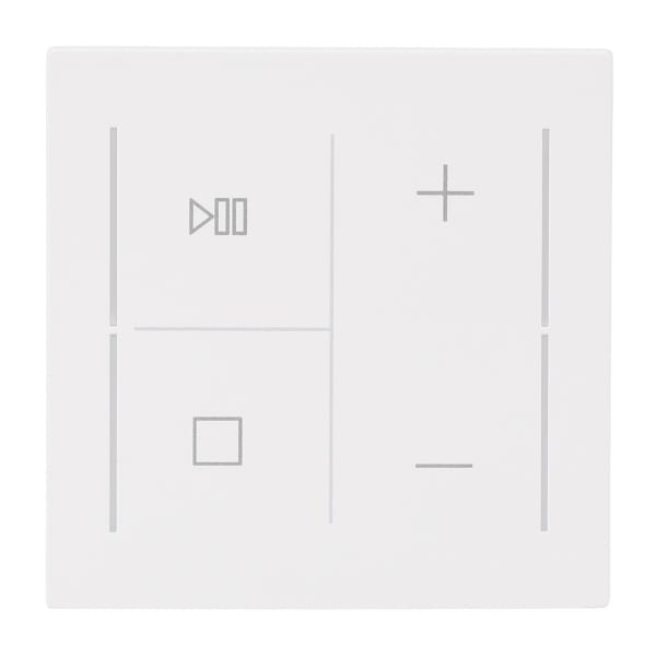 BUSCH-JAEGER - Abdeckung 4-fach für Trevion Keypad / Symbolik Musik studioweiß matt- art linear