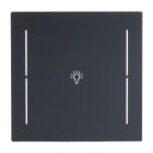 BUSCH-JAEGER - Abdeckung 1-fach für Trevion Keypad / Symbol Licht schwarz matt - art linear