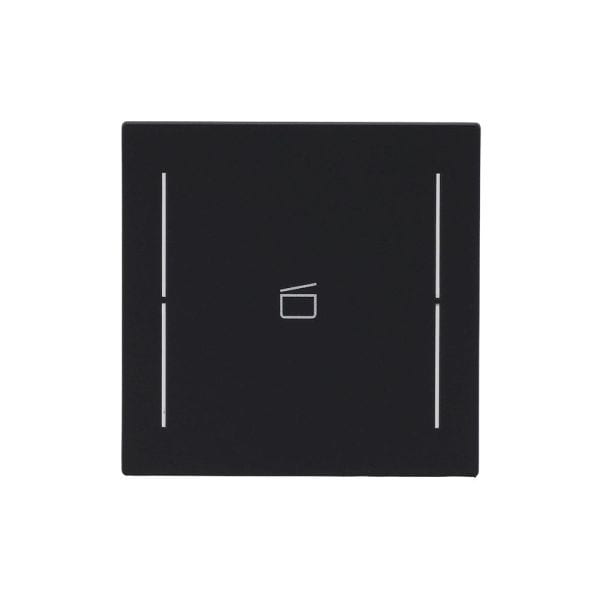 BUSCH-JAEGER - Abdeckung 1-fach für Trevion Keypad / Symbol Szene schwarz matt - art linear