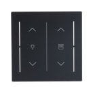 BUSCH-JAEGER - Abdeckung 2-fach Trevion Keypad / Symbol Dimmen/Jalousie schwarz matt art linear