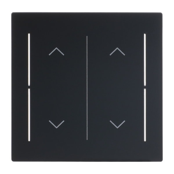 BUSCH-JAEGER - Abdeckung 2-fach für Trevion Keypad / Symbol Pfeile schwarz matt - art linear
