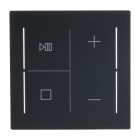 BUSCH-JAEGER - Abdeckung 4-fach für Trevion Keypad / Symbolik Musik schwarz matt - art linear