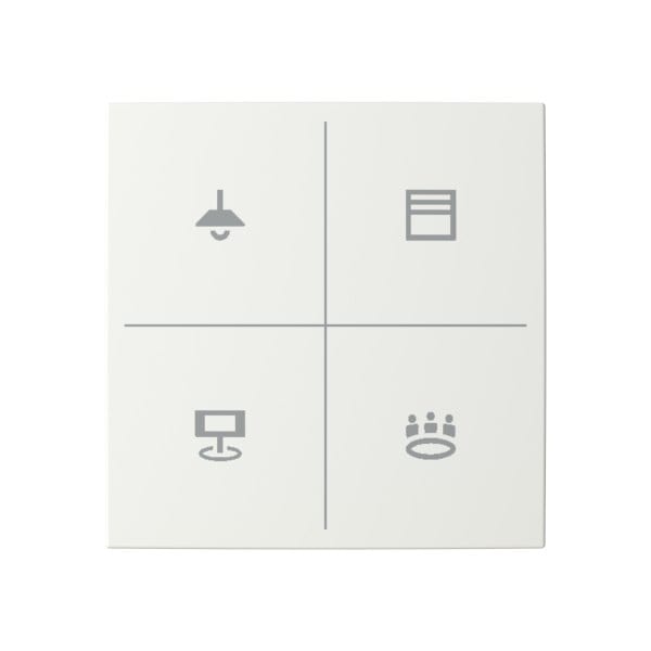 BUSCH-JAEGER - Abdeckung für Trevion Keypad mit verschiedenen Symbole alpinweiß - balance SI