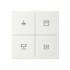BUSCH-JAEGER - Abdeckung für Trevion Keypad mit verschiedenen Symbole alpinweiß - balance SI