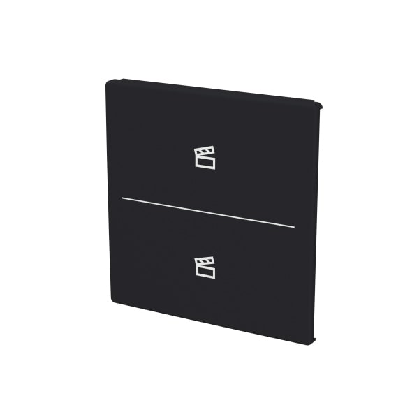 BUSCH-JAEGER - Abdeckung 2-fach für Trevion Keypad / Symbol Szene schwarz matt - Plattform 63