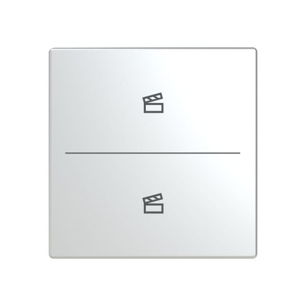 BUSCH-JAEGER - Abdeckung 2-fach für Trevion Keypad / Symbol Szene edelstahl - pur edelstahl