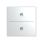BUSCH-JAEGER - Abdeckung 2-fach für Trevion Keypad / Symbol Szene edelstahl - pur edelstahl