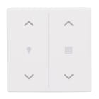 BUSCH-JAEGER - Abdeckung 2-fach Trevion Keypad/Symbol Dimmen/Jalousie studiow matt Plattform 63