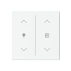 BUSCH-JAEGER - Abdeckung 2-fach Trevion Keypad/Symbol Dimmen/Jalousie studiow matt Plattform 63