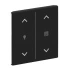 BUSCH-JAEGER - Abdeckung 2-fach Trevion Keypad/Symbol Dimmen/Jalousie schwarz matt Plattform 63