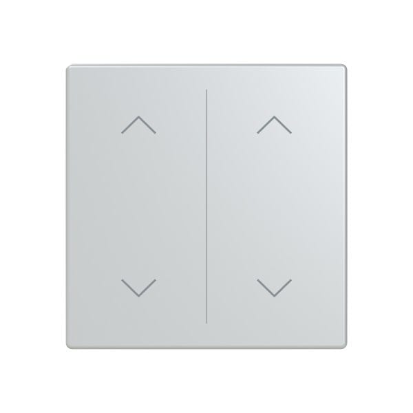 BUSCH-JAEGER - Abdeckung 2-fach für Trevion Keypad / Symbol Pfeile alusilber - Plattform 63