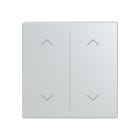 BUSCH-JAEGER - Abdeckung 2-fach für Trevion Keypad / Symbol Pfeile alusilber - Plattform 63