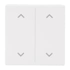 BUSCH-JAEGER - Abdeckung 2-fach für Trevion Keypad / Symbol Pfeile studioweiß - Plattform 63