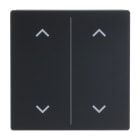 BUSCH-JAEGER - Abdeckung 2-fach für Trevion Keypad / Symbol Pfeile schwarz matt - Plattform 63