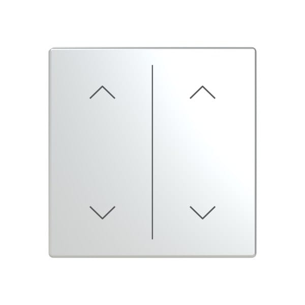 BUSCH-JAEGER - Abdeckung 2-fach für Trevion Keypad / Symbol Pfeile edelstahl - pur edelstahl