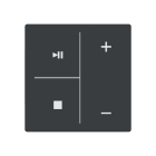 BUSCH-JAEGER - Abdeckung 4-fach für Trevion Keypad / Symbolik Musik anthrazit - Plattform 63
