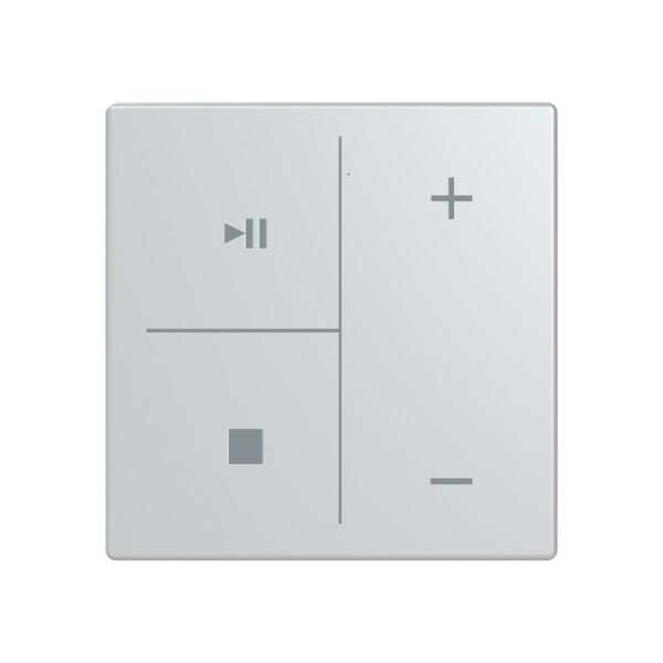 BUSCH-JAEGER - Abdeckung 4-fach für Trevion Keypad / Symbolik Musik alusilber - Plattform 63