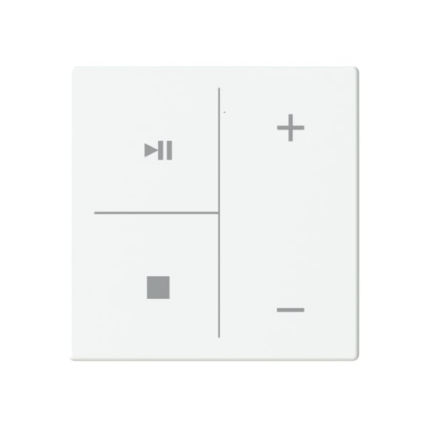 BUSCH-JAEGER - Abdeckung 4-fach für Trevion Keypad / Symbolik Musik studioweiß - Plattform 63