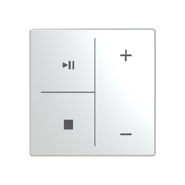 BUSCH-JAEGER - Abdeckung 4-fach für Trevion Keypad / Symbolik Musik edelstahl - pur edelstahl