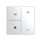 BUSCH-JAEGER - Abdeckung 4-fach für Trevion Keypad / Symbolik Musik edelstahl - pur edelstahl