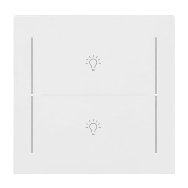 BUSCH-JAEGER - Abdeckung 2-fach für Trevion Keypad / Symbol Licht studioweiß - art linear