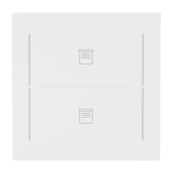 BUSCH-JAEGER - Abdeckung 2-fach für Trevion Keypad / Symbol Jalousie studioweiß - art linear