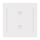 BUSCH-JAEGER - Abdeckung 2-fach für Trevion Keypad / Symbol Jalousie studioweiß - art linear