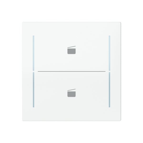 BUSCH-JAEGER - Abdeckung 2-fach für Trevion Keypad / Symbol Szene studioweiß - art linear