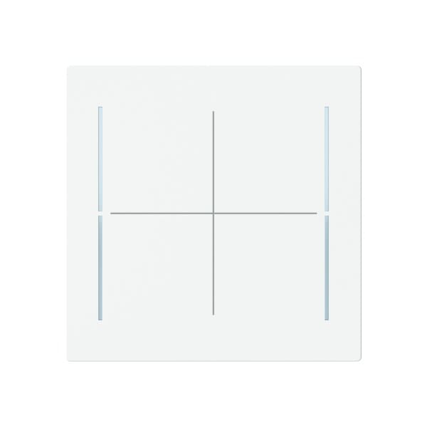 BUSCH-JAEGER - Abdeckung für Trevion-Keypad 1- bis 4-fach studioweiß matt - art linear