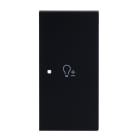 BUSCH-JAEGER - Wippe 2-fach rechts mit Symbol Dimmer Symbol Dimmen schwarz matt - art linear