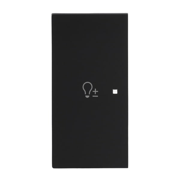 BUSCH-JAEGER - Wippe 2-fach links für flex f@h KNX mit Symbol Dimmen schwarz matt- art linear