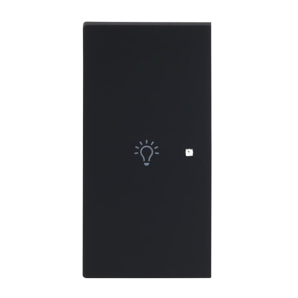 BUSCH-JAEGER - Wippe 2-fach links für flex f@h KNX mit Symbol Licht schwarz matt - art linear