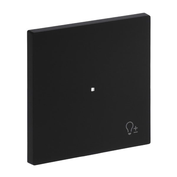BUSCH-JAEGER - Wippe 1-fach für flex f@h KNX mit Symbol Dimmen schwarz matt - art linear