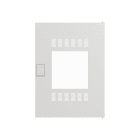 ABB - Tür 2R wifi mit Lüftungsöffnungen und Kunststoffeinsatz AK600