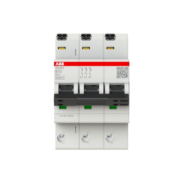 ABB - FlexLine Leitungsschutzschalter 3-polig Charakteristik B 10A 6kA 3TE Baubreite