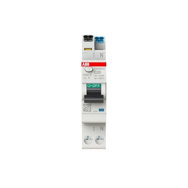 ABB - FlexLine FILS 1+N Typ A Charakteristik C 20A 30mA 6kA Schmalbau 1TE Baubreite