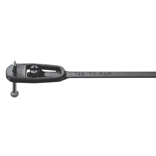 ABB BV - TY545MX Ty-Rap Stahlnasenkabelbinder integr. Nagel, für Holz, Mauerwerk o.Ä,