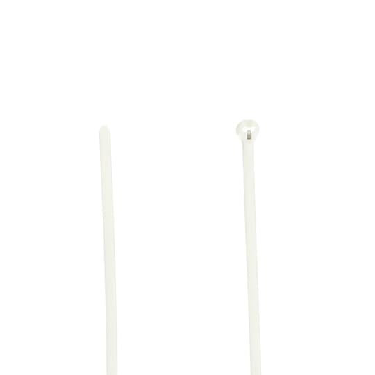 ABB BV - TY23MFR Ty-Rap Stahlnasenkabelbinder flammwidrig, 92x2,4 mm, 80N, V-0, weiß