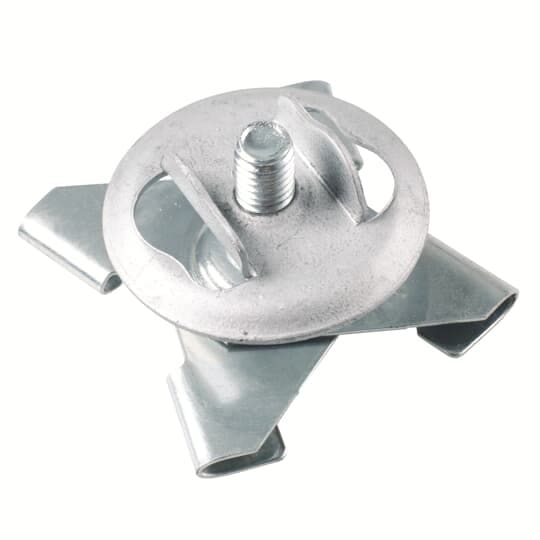ABB BV - JHX-16S E-Klips Trägerklammer T-Profil-Schienen-Clip mit Schraubnuss,