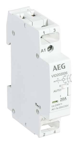 ABB - VID202006 Installationsschütz - 2 NO - 0 NC - 230 V AC - Steuerstromkreis 50 Hz