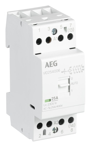 ABB - VID254006 Installationsschütz - 4 NO - 0 NC - 230 V - Steuerstromkreis 50 Hz
