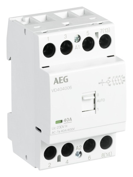 ABB - VID404006 Installationsschütz - 4 NO - 0 NC - 230 V - Steuerstromkreis 50 Hz