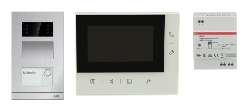 ABB - Sprechanlage Einfamilienhaus Set Video 4.3 Aufputz - ABB Welcome Mini