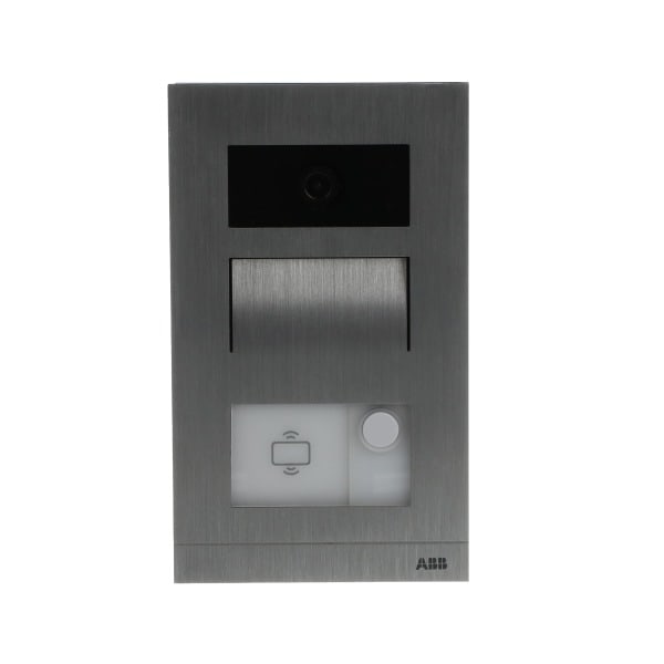 ABB - Türstation Aufputz Video 1-fach mit ID-Kartenleser aluminium - ABB Welcome Mini