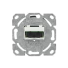 BUSCH-JAEGER - Glasfaser Anschlussdose SC-Duplex-Stecker gerade Ausführung 2-fach UP silber