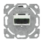 BUSCH-JAEGER - Glasfaser Anschlussdose SC-Duplex-Stecker gerade Ausführung 2-fach UP silber