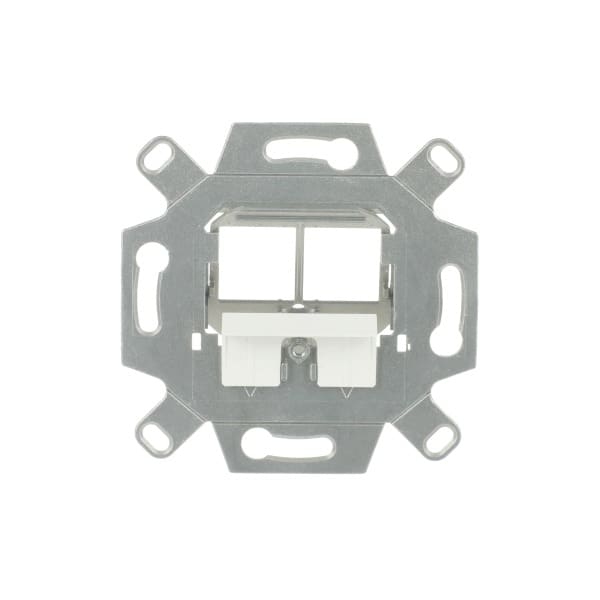 BUSCH-JAEGER - Kommunikationsadapter Keystone gerade Ausführung 2-fach silber