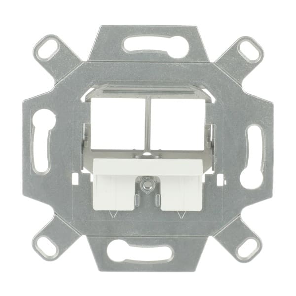 BUSCH-JAEGER - Kommunikationsadapter Keystone gerade Ausführung 2-fach silber